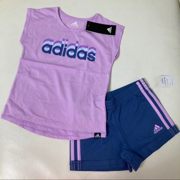 adidas Other - Adidas purple cute active shorts set 6209